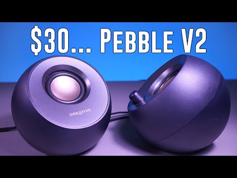 $30 PREMIUM sound? Creative Pebble V2 PC speakers review